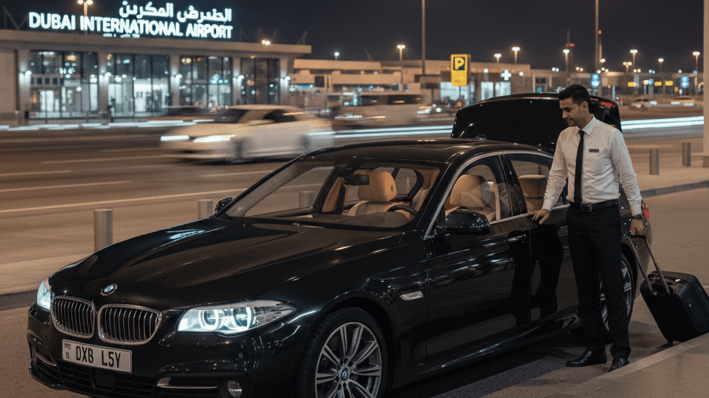 BMW 5 Series Premium Airport Transfer Dubai