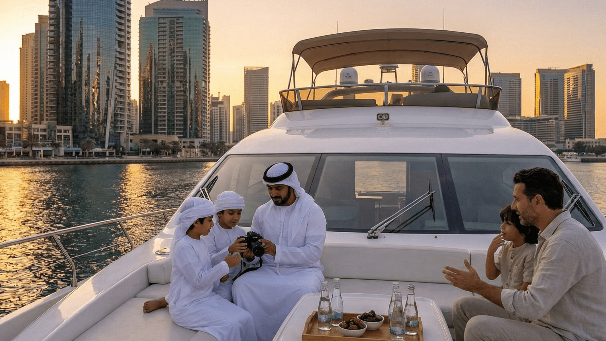 Dubai Marina Yacht Tour with Coastline Sightseeing by FlyViba